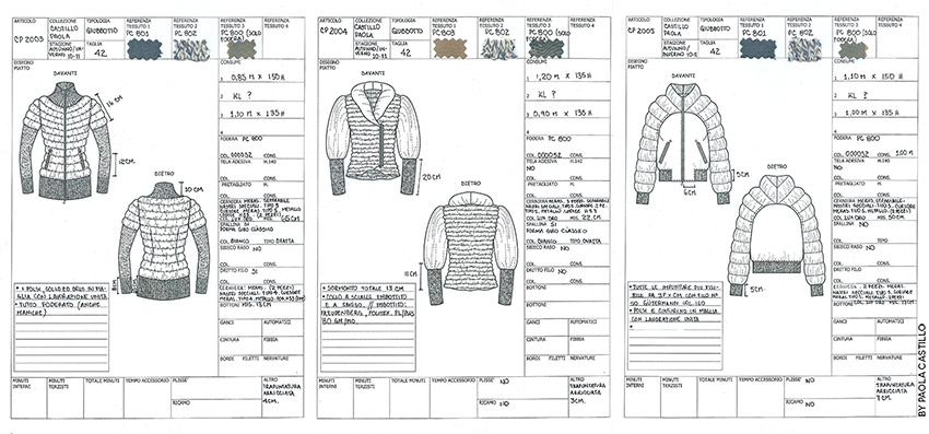 Fashion collection - Technical sheets by-Paola-Castillo
