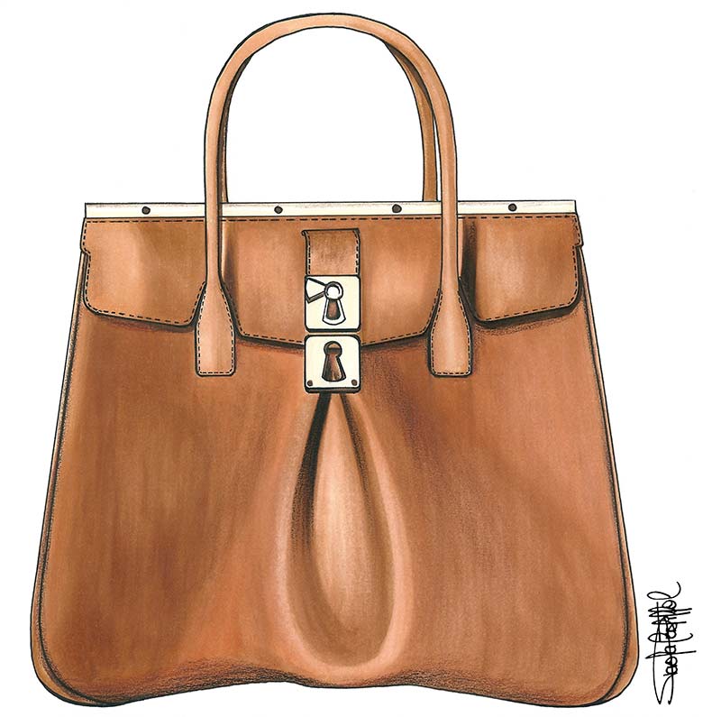 Update more than 192 fashion bags sketches latest