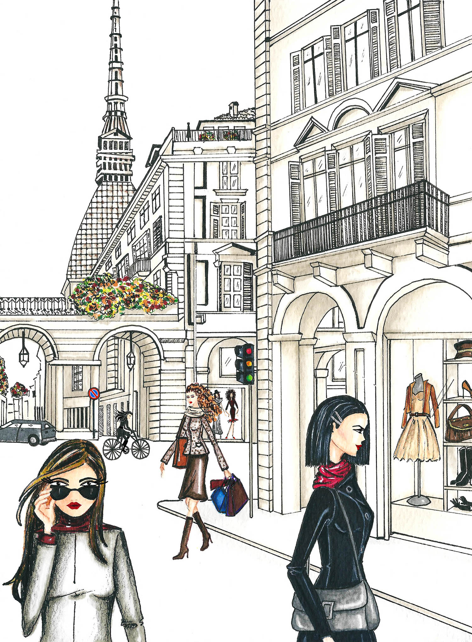 Fall Trends 2014, fashion windows in Turín – Italy