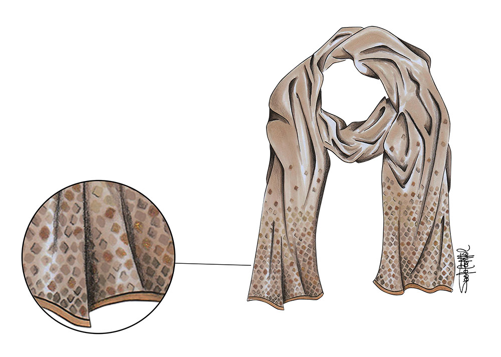8 luxury-accessories - Scarf by Paola Castillo