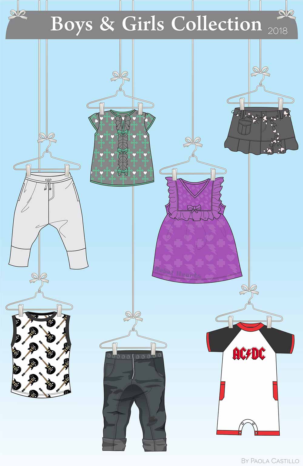Collezione di abbigliamento per bambini primavera/estate 2018