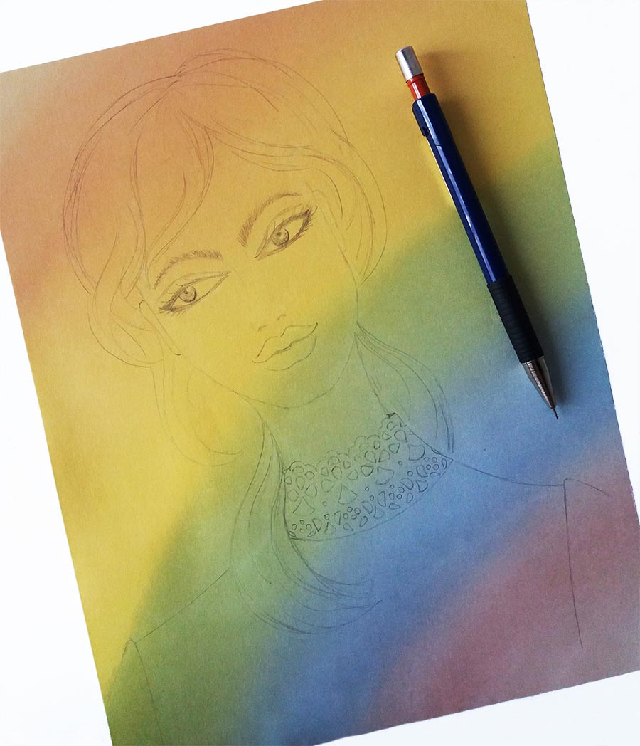 Como dibujar una cara femenina 2 by Paola Castillo