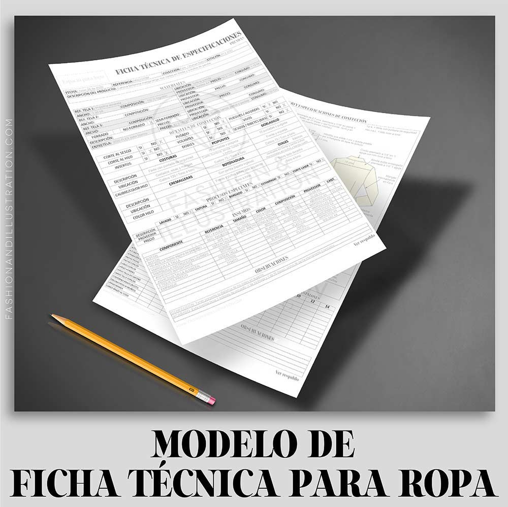 ✓ MODELO DE FICHA TÉCNICA PARA ROPA (paso a paso)